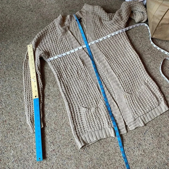 Express Cable Knit Cardigan Women Size XS/TP - Picture 3 of 6